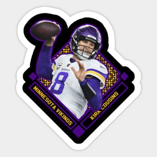 Kirk Cousins Diamond Sytyle Sticker